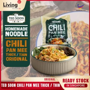 Teo Soon Homemade Dry Noodles Chili Non-Spicy Pan Mee Spicy Instant Noodles Mee Pok Udon Ban Mian (hahal)