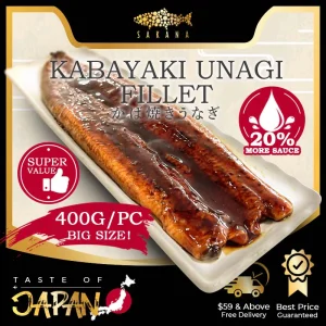 SAKANA | Premium Kabayaki Unagi Fillet (EXTRA BIG) - 400G Ready to Eat Unagi